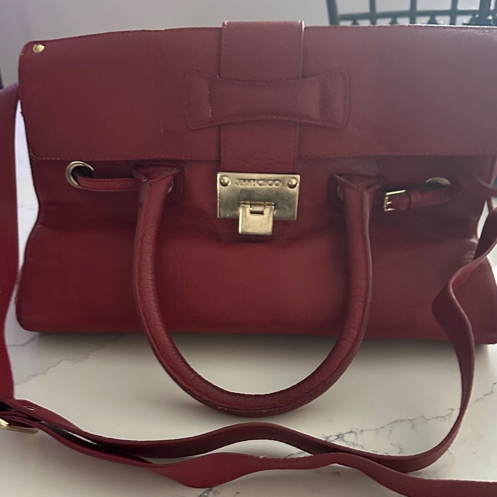 Red Leather Handbag